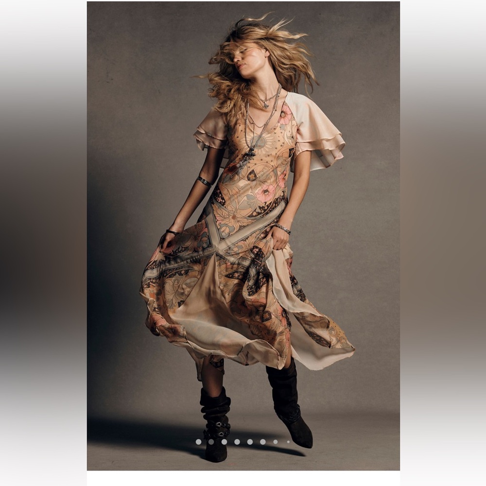 Free People celestial nights maxi dress NWT